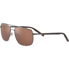 TELLARO, Shiny Gunmetal with Dark Brown Inside Temple Tips-Mineral Polarized Drivers Cat 2 to 3, hi-res image number null